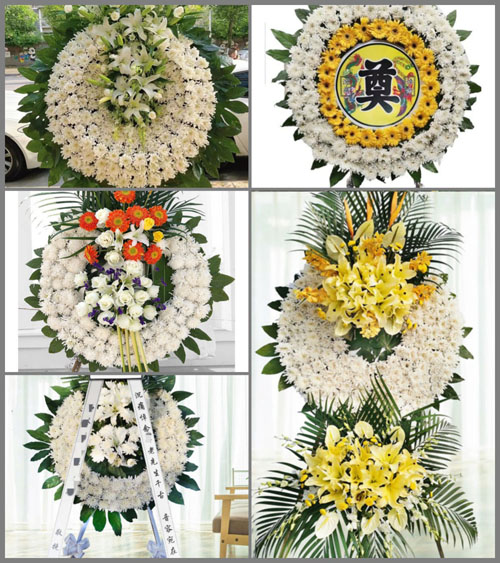 山东莱芜莱城区杨庄镇侯家洼村花圈速递