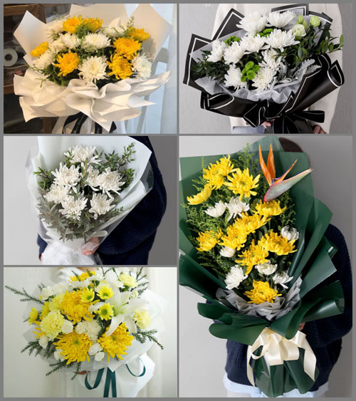 山东莱芜莱城区杨庄镇侯家洼村白事花束代送